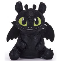 Peluche Krokmou Dragon Noir 23 Cm - Peluche Licence Dragons - Spin Master