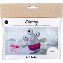 Mini Kit Couture Enfant - Monstre En Feutrine - CC Hobby