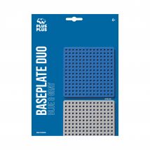 Jeu De Construction Plus Plus - Bases De Construction X 2 - Grise & Bleue - Pp3840 - Plus Plus