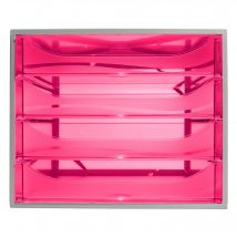 Module De Classement Ecobox Linicolor 4 Tiroirs - Framboise - Exacompta