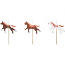 3 Bougies Mon Joli Cheval - PartyDeco