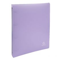 Classeur - A4 + - Polypro - 4 Anneaux - Mauve - Chromaline - Exacompta