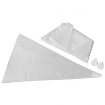 Lot De 20 Poches À Douille Jetables Et 3 Embouts Plastique Réutilisables Zenker Smart Pastry