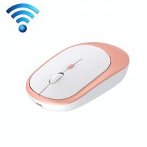 Souris Sans Fil Rose Ergonomique Silencieuse 1600dpi Rechargeable Portable Yonis - Yonis