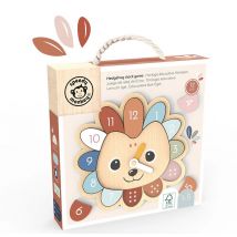 Jouet À Bascule Horloge Educative Herisson En Bois - Beige - Speedy Monkey