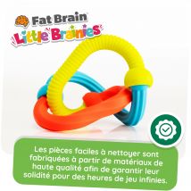Plip Grips - 3 Anneaux Texturés Silicone Dès 6 Mois - Tomy