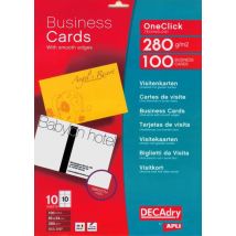 Pack 100 Cartes Visite Oneclic 280g. - Apli