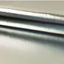 Tissu Lamé Brillant Argent - Au Mètre - Craftine
