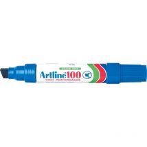 Marqueur - Bleu - Indélébile - Permanent - Pointe Large - Tous Supports - Artline100 - Ki Sign