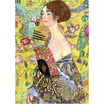 Puzzle Peinture : La Dame A L'Eventail 1000 Pieces - Collection Peintre Gustav Klimt - Educa - 19932 - Educa