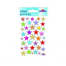 Autocollants - Étoiles Multicolores - Holographique - Époxy - Global Gift