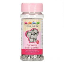 Décors Sucrés Confettis Argentés - 60 G - Funcakes