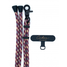 Cordon De Téléphone Avec Attache - Carbone