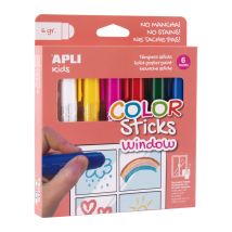 Color Stick 6 G Pour Fenêtre Couleurs Assorties 6u. - Apli