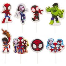16 Cake Toppers Spidey - Dekora