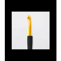 Crochet En Aluminium Doré Avec Poignée Souple N° 2 À N°6 - Knitpro Taille N°2,5 - KnitPro