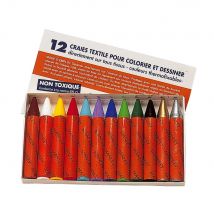 Boîte De 12 Crayons Pour Textile - Oz International