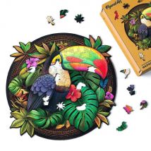 Puzzle 2d En Bois Adulte - Toucan Tropical - Figured'Art