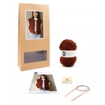 Kit Tricot Veste Bernie Noisette 42/44 - Pingouin