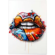 Affiche Lèvres Graffiti Pop Art | A3 : 29,7x42cm - L'afficherie