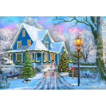 Puzzle 1000 Pièces - Christmas At Home - Bluebird Puzzle