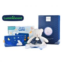 Duo Doudou Ours Clair De Lune + Conteuse Lunii - Doudou et Compagnie