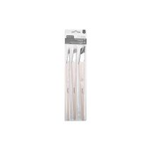 Lot De 3 Pinceaux Retouches Et Finitions Poils Synthétiques Amt - Amt