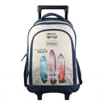 Sac À Dos À Roulettes Offshore Beige Van & Surf Bagtrotter - Bagtrotter