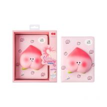 Carnet De Notes Kawaii Girly Squishy - Pêche - Cadeaux-et-anniversaire.com