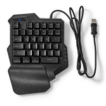 Nedis Clavier Gaming Filaire Usb-a Clés À Membrane Rvb Universel Câble 1.60m Noir - NEDIS