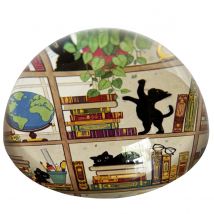 Presse-papier Chatons Dans La Bibliothèque - Kiub