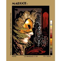 Canevas Pénélope Antique Le Masque D'Or 40x50cm - Margot