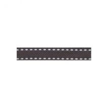 Bobine 25m Galon Polyester Tiret Gris Fonce 10mm - Stephanoise