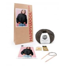 Kit Tricot Pull Femme Marguerite Noir Or 38/40 - Pingouin