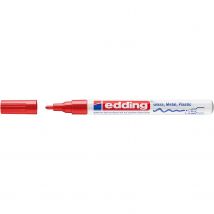 Marqueur Peinture Brillante 751 Rouge Pointe Ronde 1-2 Mm Edding - Edding