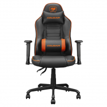 Fauteuil Gaming - Cougar Gaming - Fusions - Coussin De Siège En Mousse - Inclinaison Continue Jusqu'à 160o - Accoudoirs Réglables