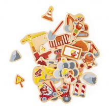 Magnets Engins De Chantier 24 Pièces - Janod