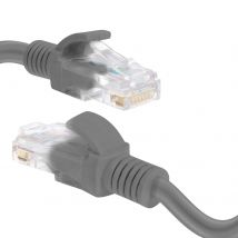 Câble Réseau Ethernet Rj45 Catégorie 6 Connexion Rapide Fiable 1m Linq Gris