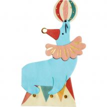 12 Serviettes Cirque Phoque - PartyDeco