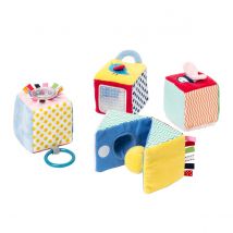 4 Cubes D'Éveil En Tissu Oxybul