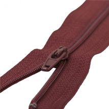 Fermeture Fine Polyester N°2 Couleur Rouge Bourgogne - Mediac