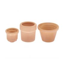 Pots De Fleurs Miniatures - 3 Pcs - Rico Design Bois