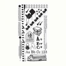 Transfert Rub On Recess Noir - Basicgrey