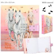 Journal Intime Rose Avec Code Chevaux - Miss Melody