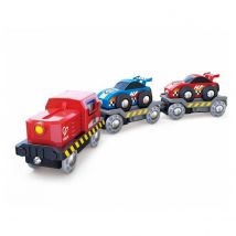 Transporteur De Voitures De Course - Hape - Rose