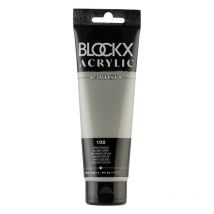 Peinture Acrylique - Gris Chaud - 102 - Blockx Artist - Qualité Beaux-arts - Tube 120ml - Color Block