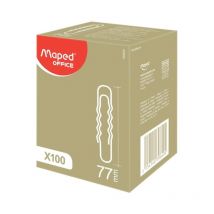 Trombones Ondulés - 70mm - Boîte De 1000 - Maped