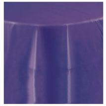 Nappe Ronde Unie Violet - Plastique - Annikids