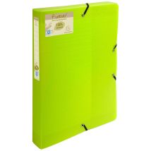 Boite De Classement Exabox Dos 40mm Polypropylène 7/10e Forever Pp - A4 - Vert Anis - X 8 - Exacompta