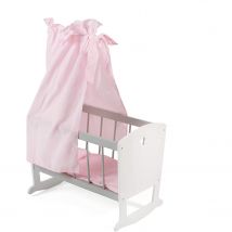 Stars - Lit Pour Poupée Avec Housse De Couette Et Ciel Gris - Bayer Chic 2000
